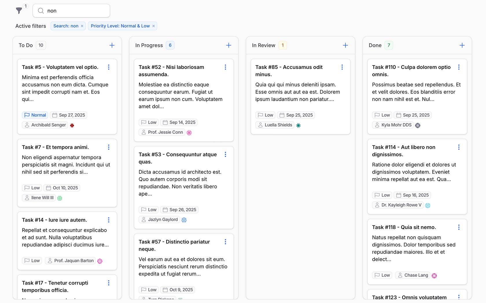 Flowforge Kanban Board Preview